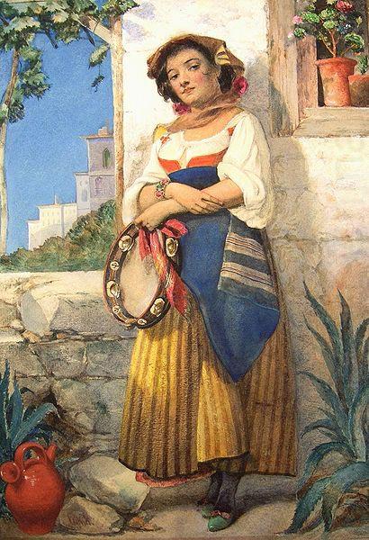 Tamburine Girl., William Knight Keeling